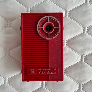 Montgomery‎ Ward Airline Transistor Radio Unisex OS Red Vintage 6-Transistor